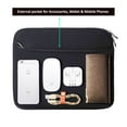 thumbnail image 4 of 12 Inch Laptop Sleeve Pouch Bag, Premium Neoprene, Water Resistant, Cushioned Soft Case, Lightweight Travel Friendly Sleeve Cover for Professionals, College Daily Use, 4 of 5