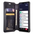 thumbnail image 4 of Case for Jitterbug Smart 3 / Lively Smart Leather Flip Pouch Wallet Phone Case Cover Folio [Kickstand] for Girls Women - Black, 4 of 5