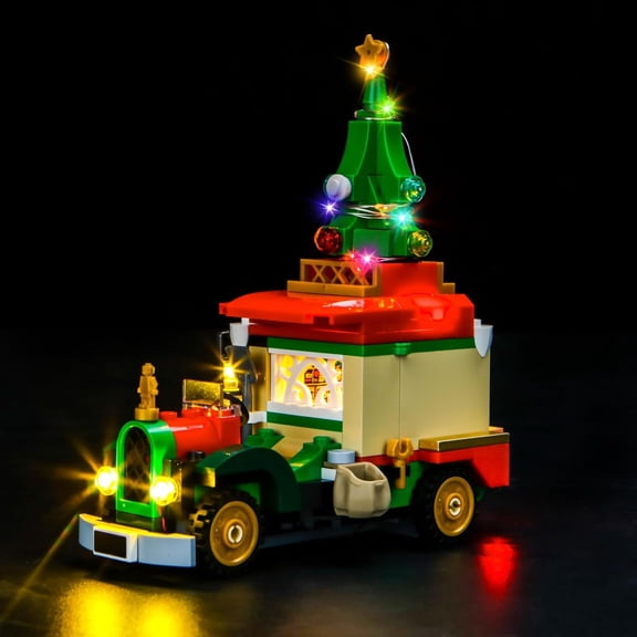 Upgraded Led Light Kit Compatible with Lego Santa's Delivery Truck Building Set, Lights Decoration Compatible with Lego 40746 (Model Not Included)