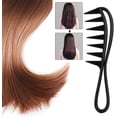 thumbnail image 4 of Peine de dientes anchos, 2Pcs Salon Wide Teeth Shark Comb Peine profesional de plástico de tiburón Peine De PeluqueríA De Pelo Rizado Masaje para La Herramienta De Peinado, 4 of 4