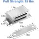 thumbnail image 3 of Magnetic Door Catch Pull Strong Magnet Cabinet Latches Magnetic Hardware Stainless Steel Chrome Door Closer for Bathroom Sliding Door Window Cupboard, 3 of 5