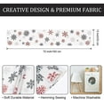 thumbnail image 6 of Winter Snowflakes Table Runner, Seasonal Christmas Holiday Table Runner for Kitchen Home Decor, 13x72 Inch Winter Snowflake Table Decoration for Home Party Décor, 6 of 6