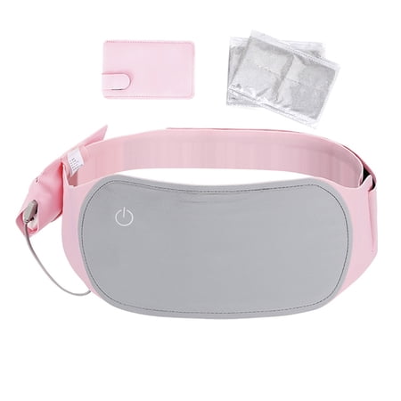 Portable Heating Pad Graphene Heating Therapy Washable Far Infrared USB Warming Waist Belt with 3 Temperature Settings for Menstrual Cramps and Back/Abdomen/Stomach Pain