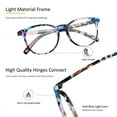 thumbnail image 2 of LAMBBAA 6 Pack Reading Glasses, Blue Light Blocking Computer Reading Glasses for Women and Men, Anti Glare Lightweight Readers(Pinkfloral,Clear,Clear pink,+0.50), 2 of 5