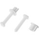 thumbnail image 2 of Tornillos y tuercas para asiento de inodoro Htppzjr, plástico blanco, 2 piezas, 2 of 7