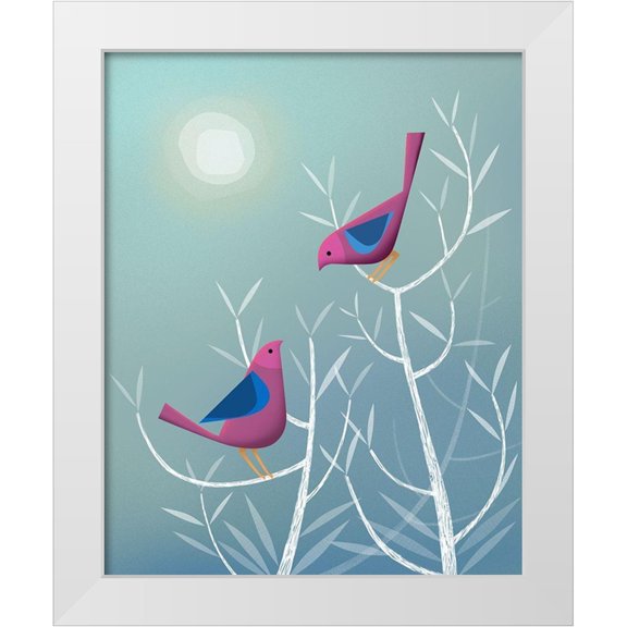 Theodore, James 12x14 White Modern Wood Framed Museum Art Print Titled - Harmony