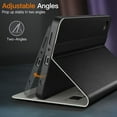thumbnail image 4 of JETech Case for Samsung Galaxy Tab A9 8.7-Inch 2023, PU Leather Business Folio Stand Protective Tablet Cover with Pocket & Straps, Multi-Angle Viewing (Black), 4 of 6