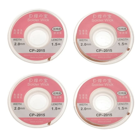 

CP-2015 Portable 2.0mm 1.5m Desoldering Braid Solder Remover Wick Cable Wire - 2 pcs/set