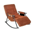 thumbnail image 6 of VECELO Rocking Chair Adjustable Backrest & Footrest, Nursery Recliner Chair with Double Side Pocket for Living Room/Bedroom, Coffee, 6 of 9