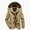 Khaki, variant on Bellella Men Winter Warm Coat Long Sleeve Thicken Jacket Zipper Hooded Parkas Business Fleece Lined Outwear Mens Sapphire Blue L