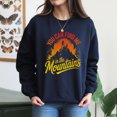 thumbnail image 4 of EcoLoom Find Me In Mountains Wanderlust Long Sleeve Unisex Midweight Crewneck Sweatshirt, 4 of 4