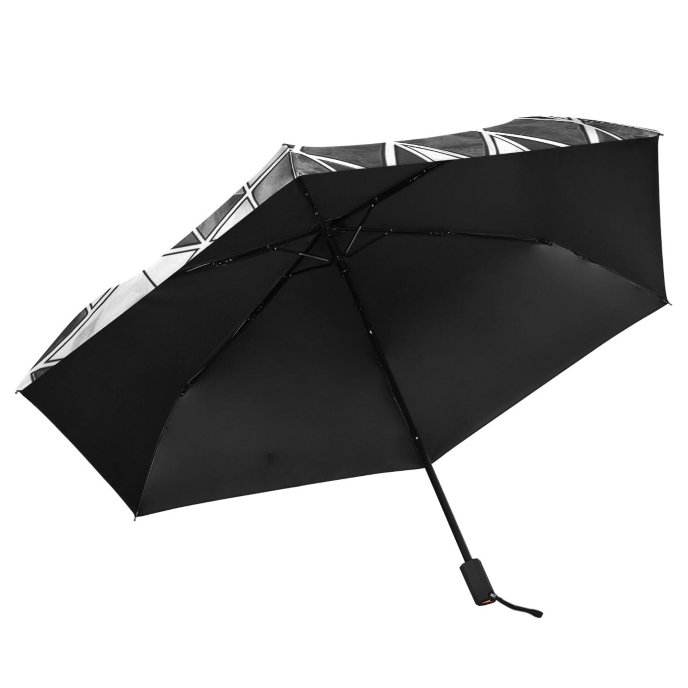 ALAZA Checkered Grid Plaid Pattern UPF 50+ Compact Folding Umbrella for Rain Travel Umbrella Packable