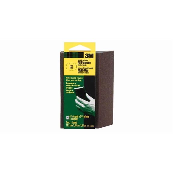 3M Angled Sanding Sponge Fine Aluminum Oxide - Angle Sanding Sponge - 150