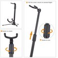 thumbnail image 4 of Muslady Soporte de instrumento musical plegable Soporte de soporte de metal ajustable para, 4 of 8