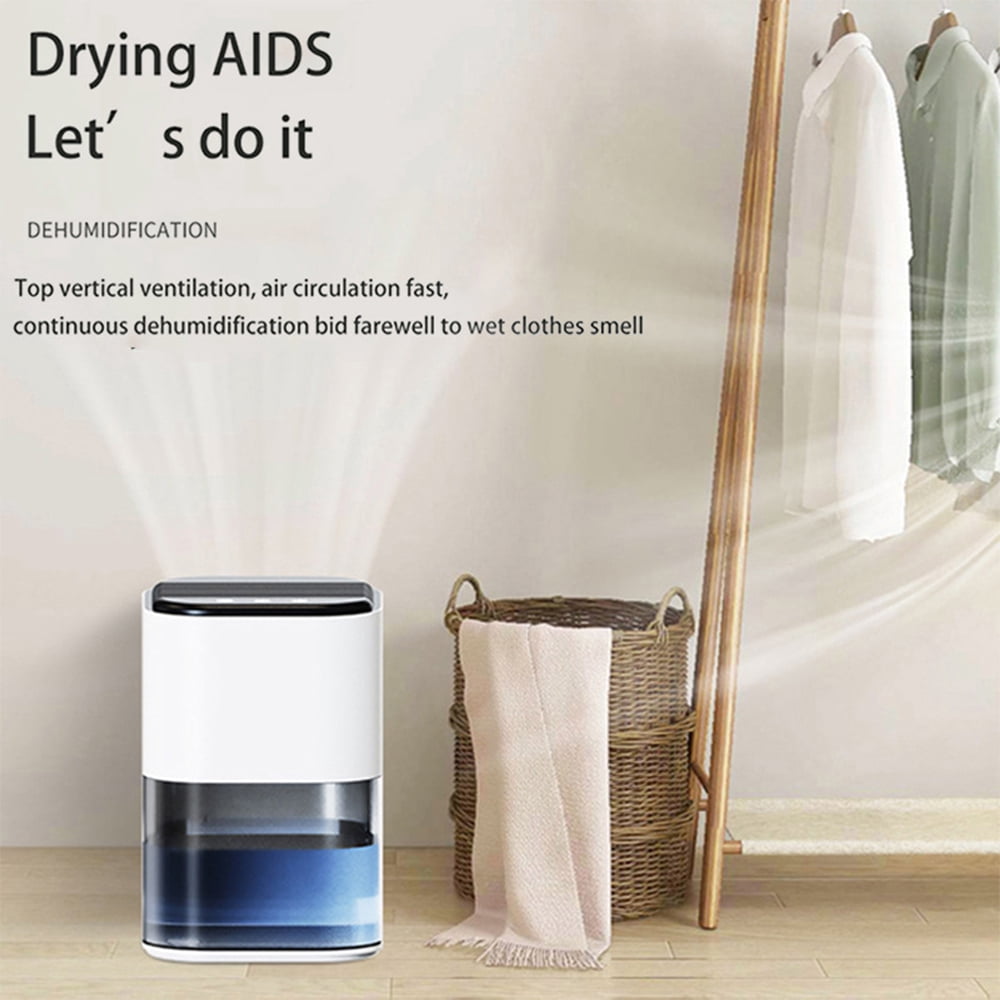 Dehumidifier for Home, 67.6 oz Water Tank, Portable Dehumidifier Quite Operation Auto Shut-Off Colorful LED Light for Room Bedroom, White
