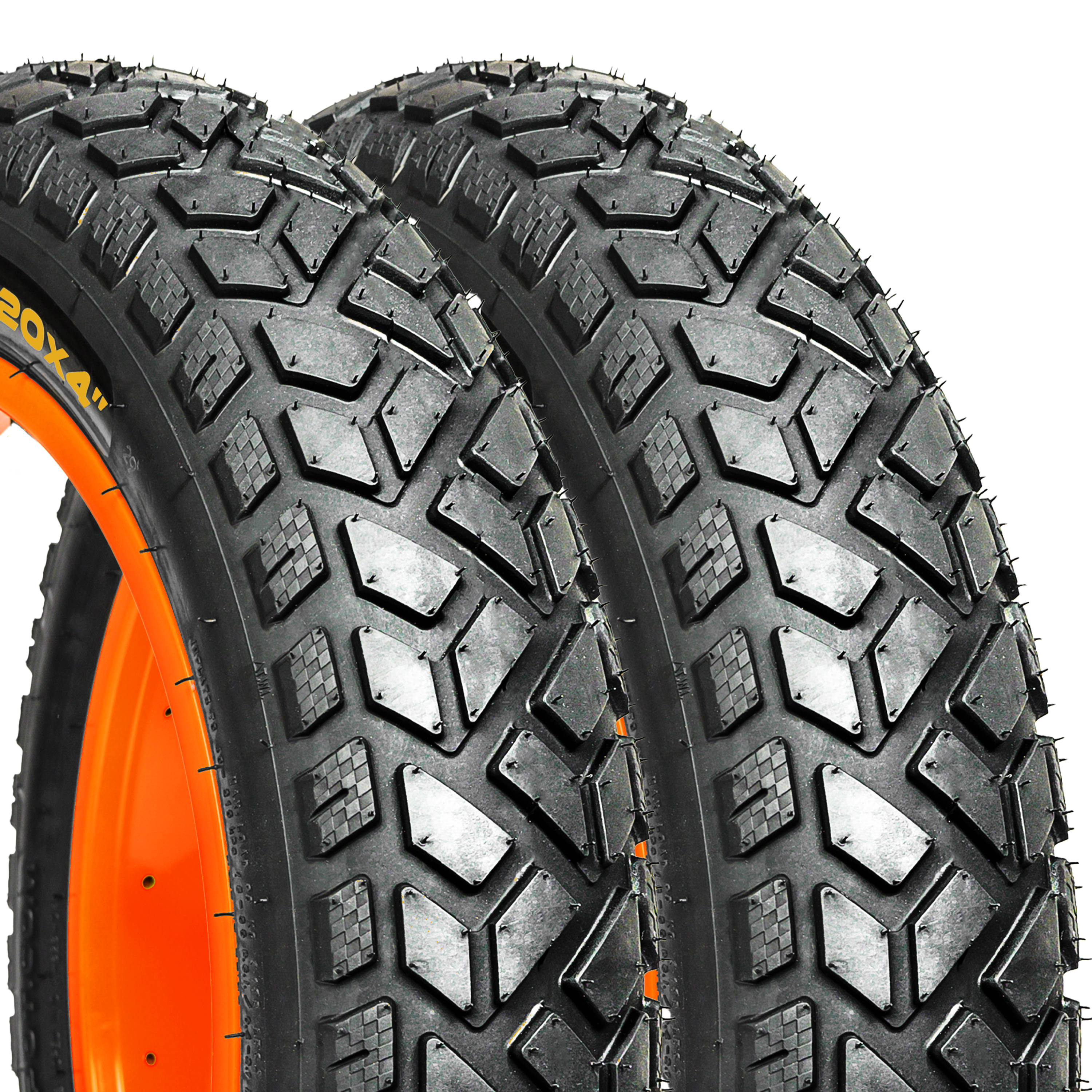 Happy Ebikes ALLSCAPE 20x4 Fat Tire for E-Bikes, Includes 2 Tires