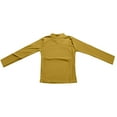 thumbnail image 4 of Crossover Turtleneck Women's High Stretch Turtle Neck Bottoming Pullover Tops Color: Yellow Size: XXL(4), 4 of 4