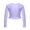 Light Purple, variant on iiniim Kids Girls' Ballet Dance Wrap Top Cotton V Neck Long Sleeves Cover Up Blouse