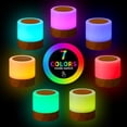 thumbnail image 3 of Lámpara de mesa Leds de escritorio, luz de noche colorida, dormitorio, mesita de noche, USB táctil, lámpara de noche RGB con control remoto Romacci Lámpara de mesa, 3 of 7