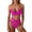 Hot Pink, variant on Women's 2026 Cutout Bikini Set High Waisted Two Piece Swimsuit Geometric Side Cut Outs Criss Cross Design