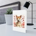 thumbnail image 5 of DistinctInk Greeting Card / Note Card - Valentine's Day Canaan Dog Puppy - PACK of 3, 5 of 7