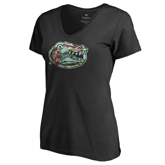 Women's Black Florida Gators Lovely V-Neck T-Shirt