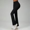 thumbnail image 2 of Straight Leg Yoga Pants For Women Sevevn Women's Solid Color Tight Comfortable Casual Wide Leg Pants Lift Hip High Waist Flared Fitness Sports Yoga Pants, 2 of 4