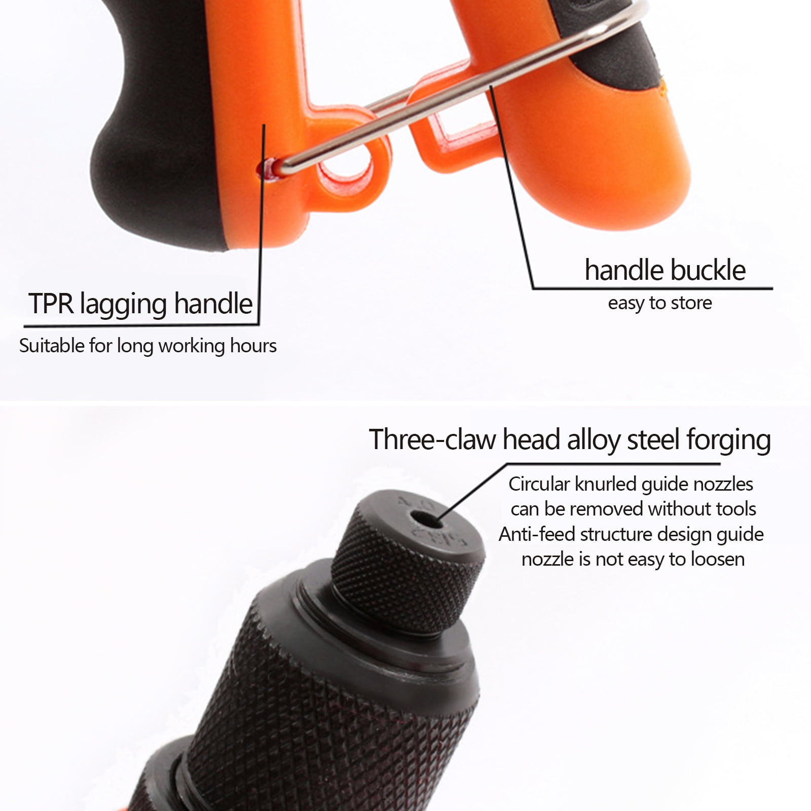 XISAOK Heavy Duty Single Hand Riveter Manual Rivet Gun Rivet Machine Easy to Use