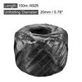 thumbnail image 2 of Uxcell Polyester Nylon Plastic Rope Twine Household Bundled Packing Black, 2 of 5