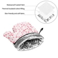 thumbnail image 6 of Pofeuu Cute Hand Drawn Hearts Print Oven Mitts and Pot Holders 4 pcs Set,High Heat Resistant 500 Degree Extra Thicken Long Kitchen Cotton Oven Glove for Cooking, 6 of 6