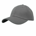 thumbnail image 3 of Wholesale 12-Pack Plain Baseball Cap Adjustable Solid Blank Curved Sun Visor Ball Hat Dark Gray, 3 of 6