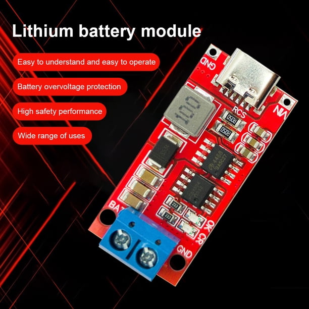 Modulo Boost Converter Seguridad 2S 3S 4S Tipo-C A 8.4V 12.6V 16.8V (2-2A) Likrtyny Para estrenar