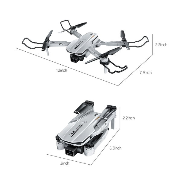 ESULOMP Drone with 1080P HD FPV Camera Remote Control Toys Gifts for Boys Girls with Altitude Hold Headless Mode Start Speed Adjustment