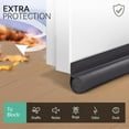 thumbnail image 4 of Under Door Draft Stoppers 36 Inch Grey Door Draft Blocker Draft Stoppers for Bottom of Doors Seal Gap Reduce Wind/Breeze, Cold Air, Dust, Smoke, Door Seal Strips Sweeps, 4 of 14