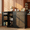 Balck, variant on Aiho 42” Coffee Bar Cabinet with Storage, Kitchen Storage Cabinet, Sideboard Buffet Cabinet with 8 Shelves, 1 Drawer - White