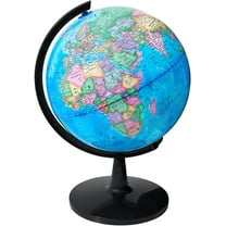 BSHAPPLUS 8" Globe,Globe of the World with Stand,360 Spin World Globe for Kids Learning,World Globes for Adults