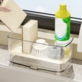 thumbnail image 6 of Sponge Holder for Kitchen Sink, Clear Acrylic Sink Organizer with Auto-Draining Tray, Countertop Sink Caddy for Sponges, Soap, Brush & Cleaning Tools, 6 of 6