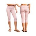 thumbnail image 2 of LMLYSoH Women's Slim Fit Capri Pants Dot Print Leggings Elastic Waistband Cropped Trousers for Party, Daily Wear, 2 of 9