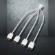 thumbnail image 3 of Cable Adaptador Conector Splitter ARGB 5V 3PIN 33 5 Cm para Computadora (1 A 4), 3 of 8