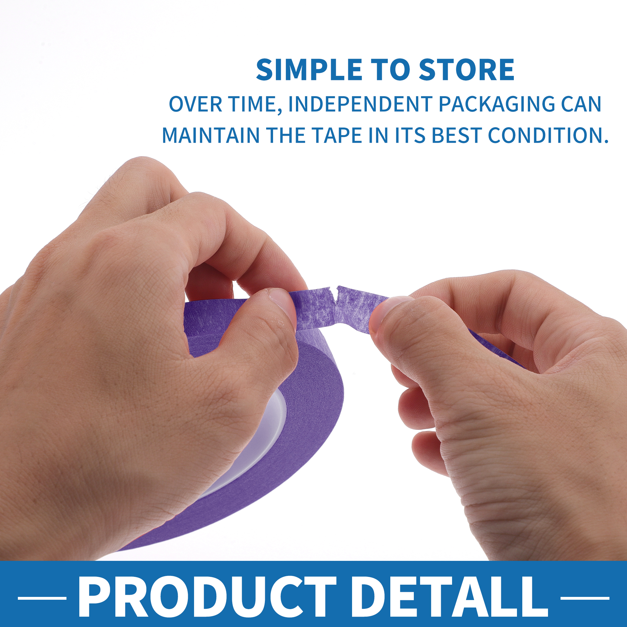 Unique Bargains Painters Tape Easy Removal for Various Surfaces Purple