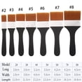 thumbnail image 2 of BE-TOOL Nylon Painting Brushes for Drawing Painting Canvas Watercolors Glazes Wall Furniture Paints, 2 of 8