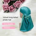 thumbnail image 2 of Qarigey 6 piezas Velour Headwraps Estilos bohemios Colores surtidos Color brillante Sombrero de pirata de lujo Cuidado del cabello Gorro para Sombreros TYPE3, 2 of 5