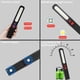 thumbnail image 3 of Linterna recargable USB - negro rojo Xemadio GX-529, 3 of 7