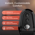 thumbnail image 5 of Lasko 16" 1500W Electric Oscillating 2-Speed Ceramic Tower Space Heater, Black, CT16450, 5 of 13