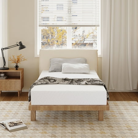 MLILY Ego White Twin Mattress in a Box  6 inch Memory Foam Mattress