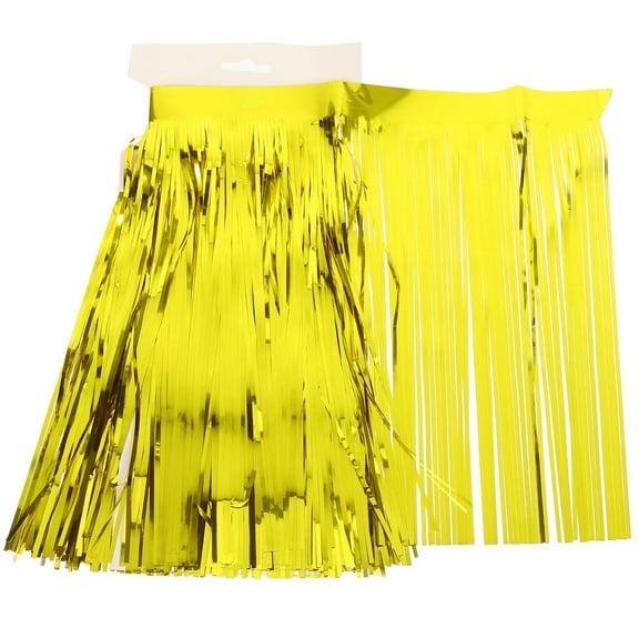 WHAMVOX Worgeous Hawaiian Table Skirt Tassel Banner 1 Set Hawaiian Summer Birthday Party Decoration for Table