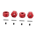 thumbnail image 4 of 4pcs Aleación de aluminio 1:10 Hex Hexy Wheel Hubs Accesorio de accesorio de bricolaje Reemplazar piezas para 1/10 RC Vehículos de automóvil RC Camión rojo, 4 of 8
