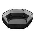 thumbnail image 2 of Pet Enclosure, Breathable Easy To Clean Mesh And Fabric Small Pet Cage Tent Escape Proof Waterproof Bottom  For Outdoors For Home Black, 2 of 8