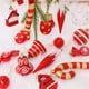 thumbnail image 4 of 4/6/16 piezas de adornos de bolas de Navidad, adornos de bastones de caramelo, piruletas de menta, adornos colgantes, suministros para fiestas navideñas, 4 of 5