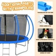 thumbnail image 5 of SENCHO GINSYTALIOR 16FT Trampoline for 2-3 Kids & 2 Adults Recreational Trampoline W/ Enclosure Net Outdoors Trampoline, 5 of 8